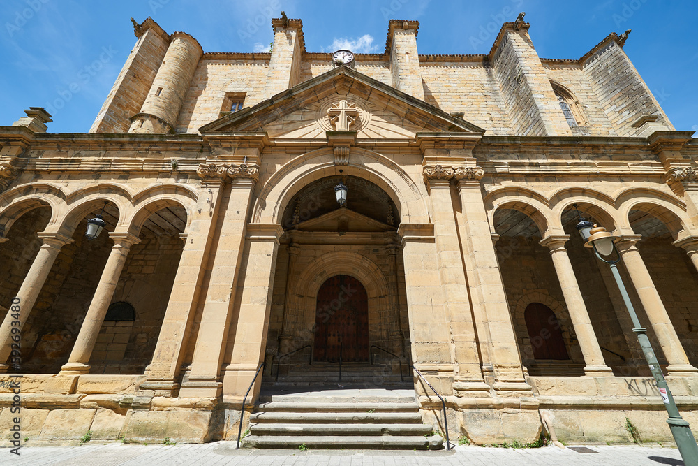 San Salvador Church, Usurbil, Guipuzcoa, Euskadi, Spain, Europe,.