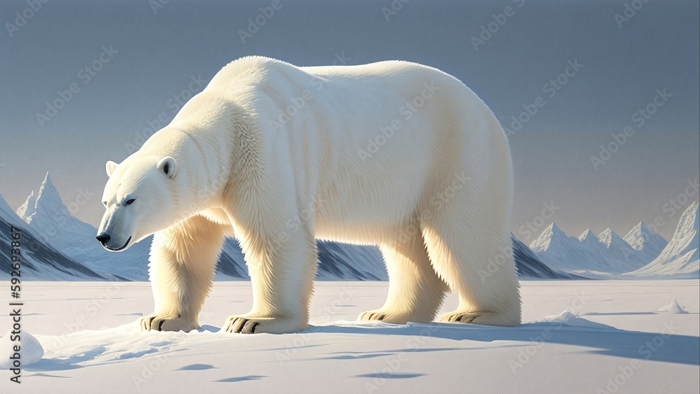 Polar bear, generative ai