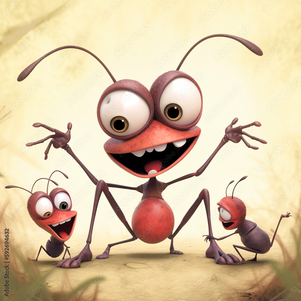 Obraz premium ant on a white background