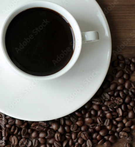 coffee in a cup on display no people stock image stock photo
