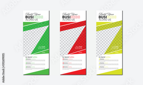 set of rull up banners design corporate design template modern simple creative design