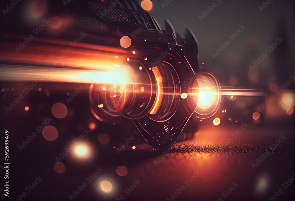Rapid Lens flares Camera Flashes Blinking Lights Effect 2