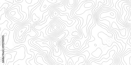 Abstract pattern with lines. Abstract sea map geographic contour map and topographic contours map background. Abstract white pattern topography vector background. Topographic line map background.