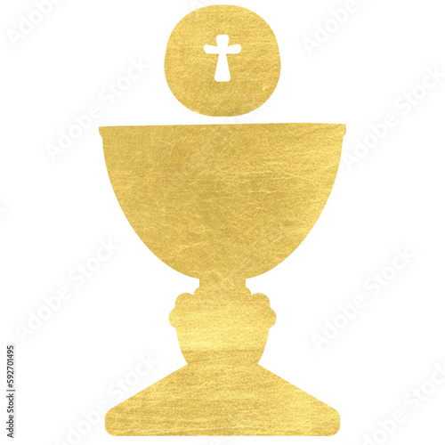 golden chalice - for emails, presentations, advertising, billboards, banners, postcards, tickets, logos, engravings, tags, books, confirmation, first communion, wedding, prayers