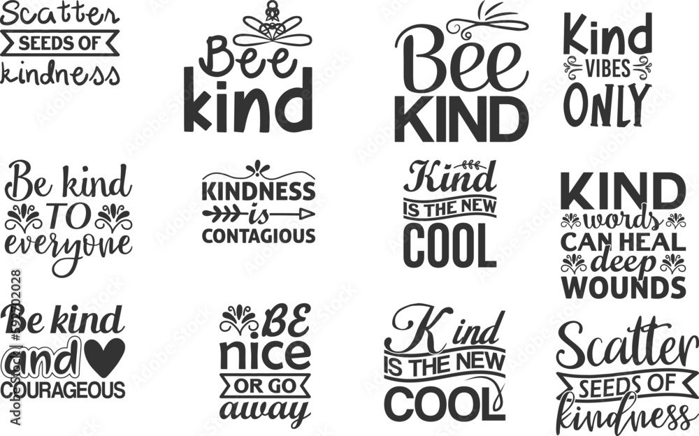 Fototapeta premium Bee kind SVG Bundle
