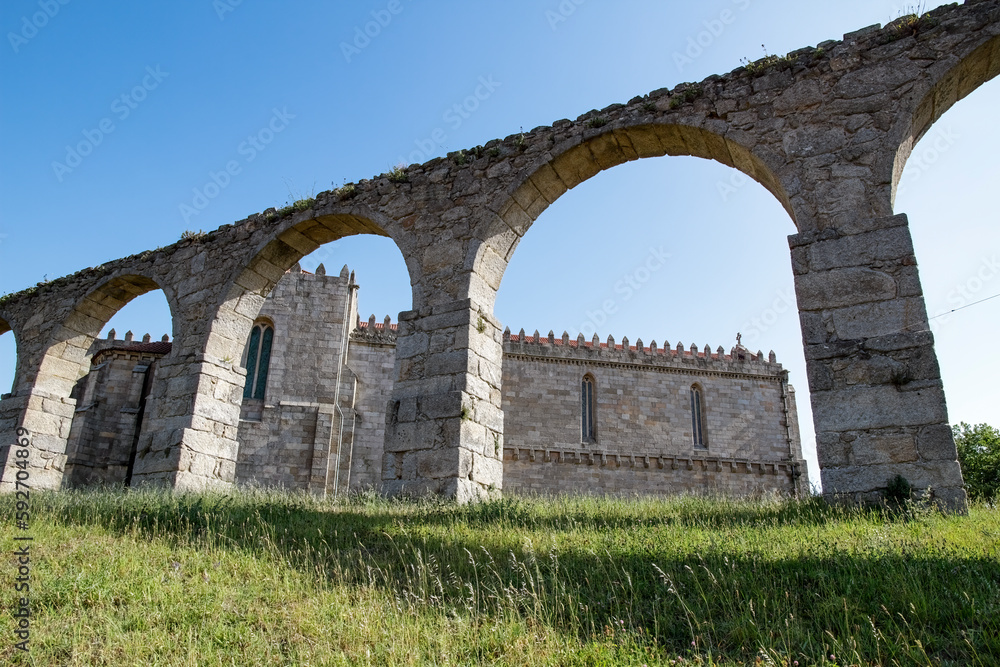 Medieval monastery and aqueduct