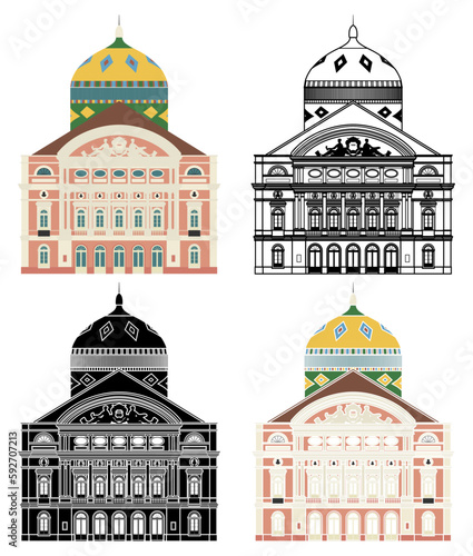 Theater building in Manaus, Brazil