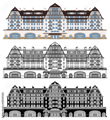 Quitandinha Palace in Petropolis, Brazil
