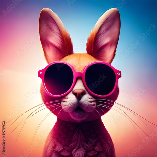 cat with sunglasses © Abdul