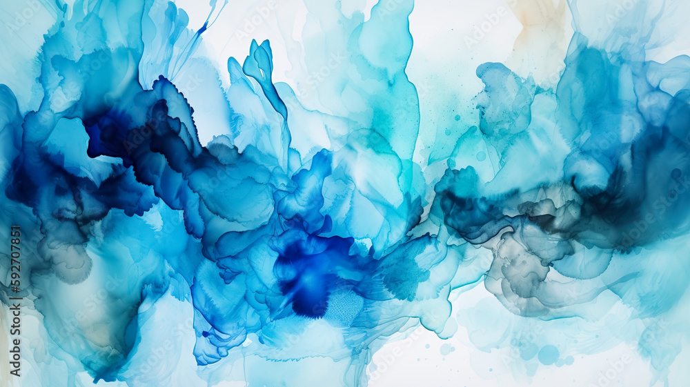 Beautiful abstraction of liquid paints in slow blending flow mixing together gently. Generative AI Beautiful abstraction of liquid paints in slow blending flow mixing together gently. Generative AI