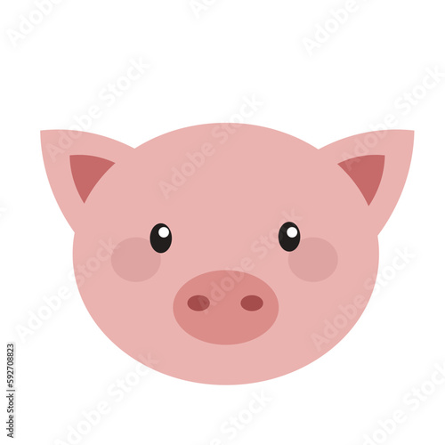 pink pig cartoon