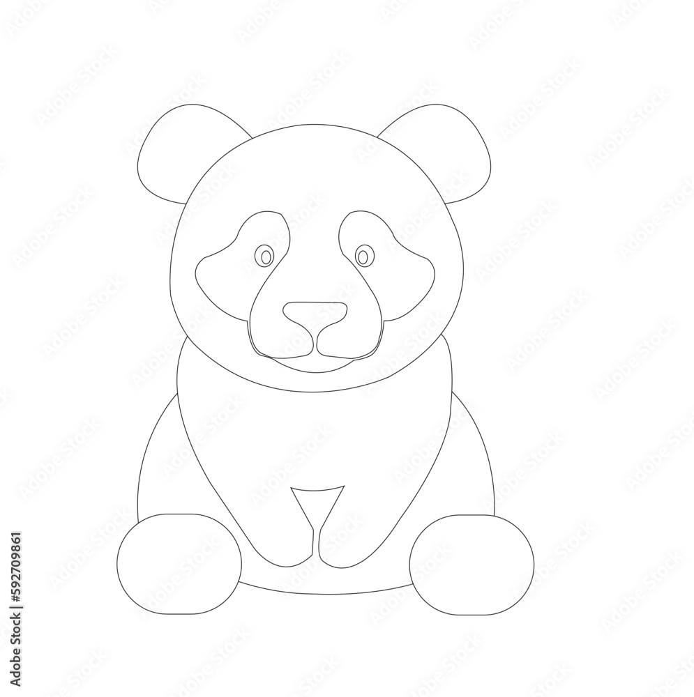 Fototapeta premium illustration of bear