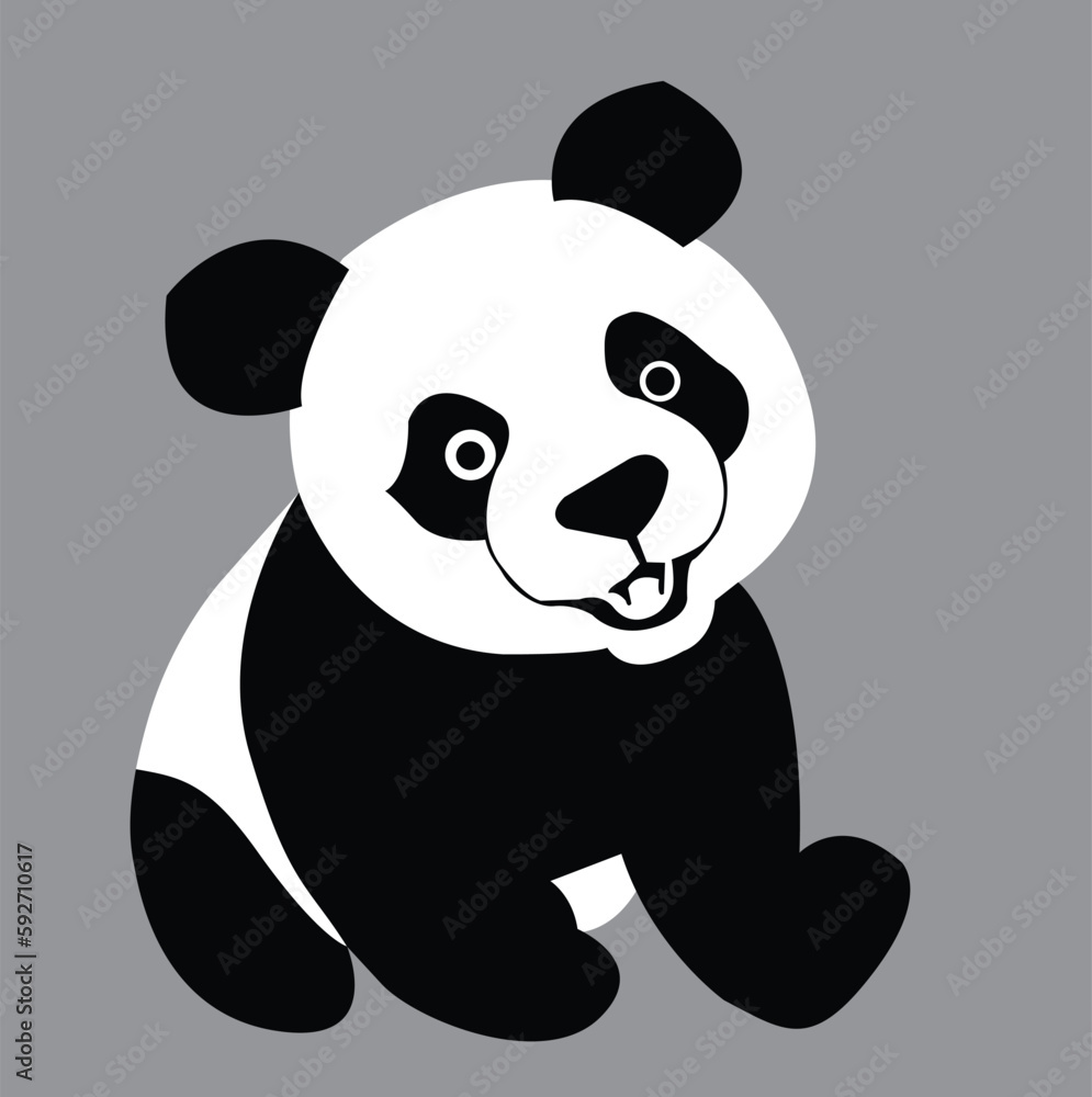 Obraz premium panda bear cartoon