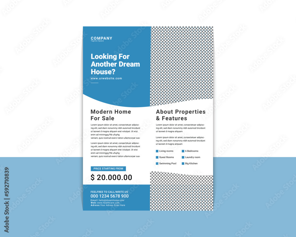 Modern Creative Real estate Flyer Design Template. Professional home sale flyer design template.Real Estate Flyer Template Design .Dream home poster, Elegant home for sale. Modern Creative Real estate Flyer Design Template. Professional home sale flyer design template.Real Estate Flyer Template Design .Dream home poster, Elegant home for sale.