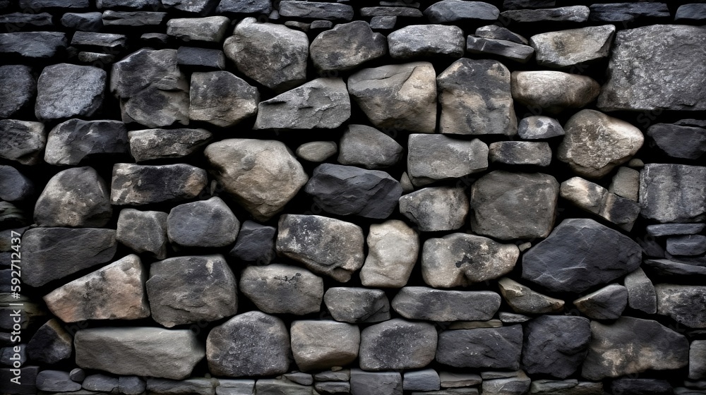 stone wall background, generative AI