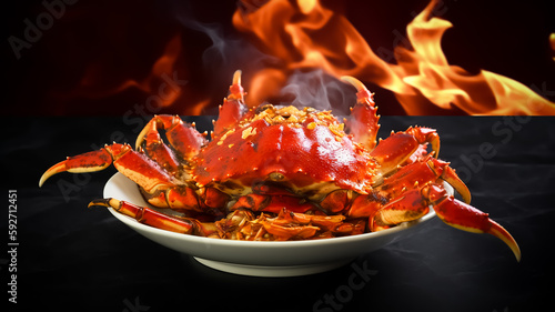 Golden King Crab seafood Delicious meal food photography   photo