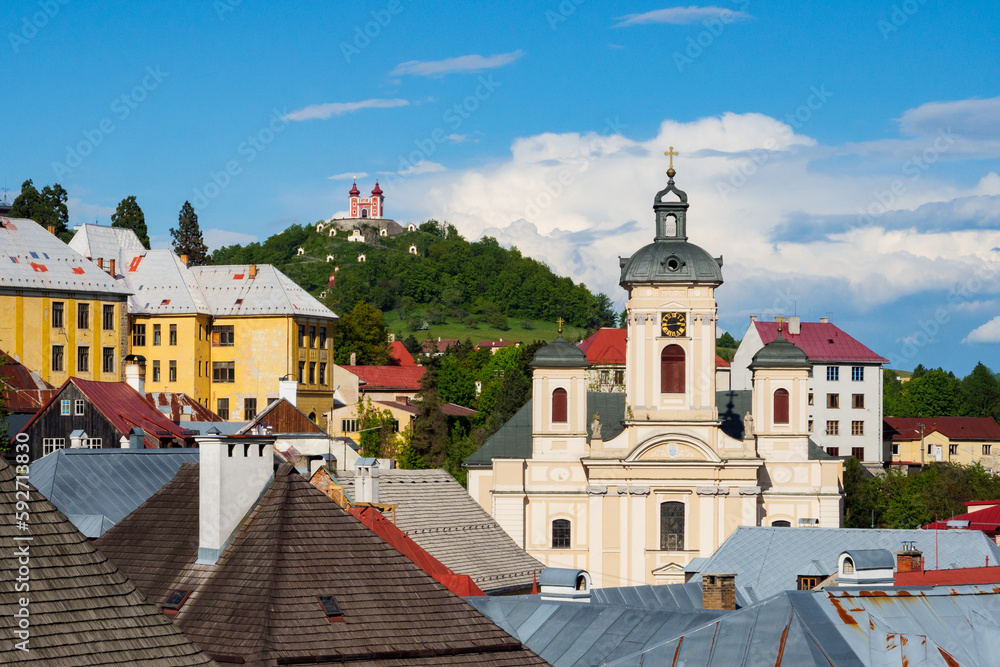 Banska Stiavnica - historic mining town in Slovakia