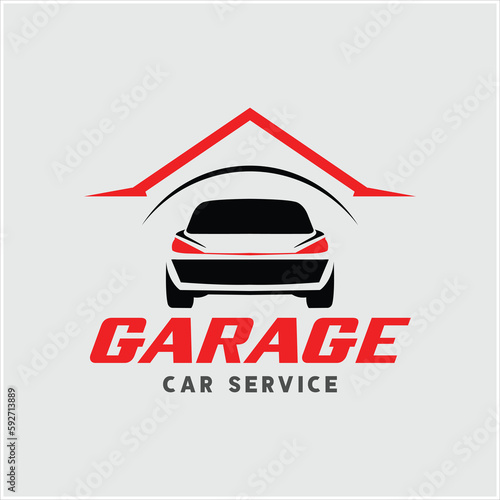 Car  Garage  Service Logo Design for Rent and  Machine Service