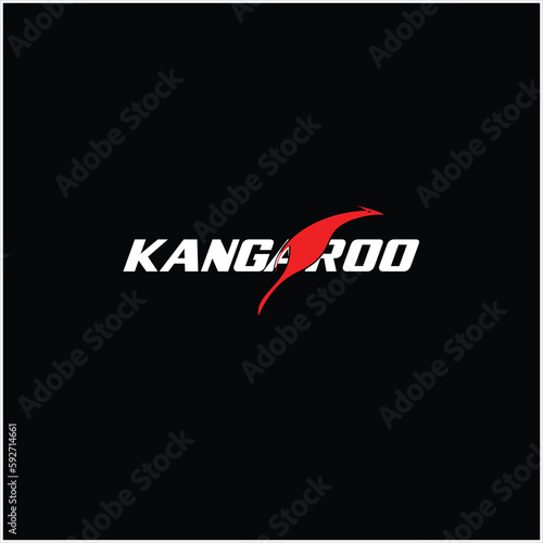 kangaroo logo design template