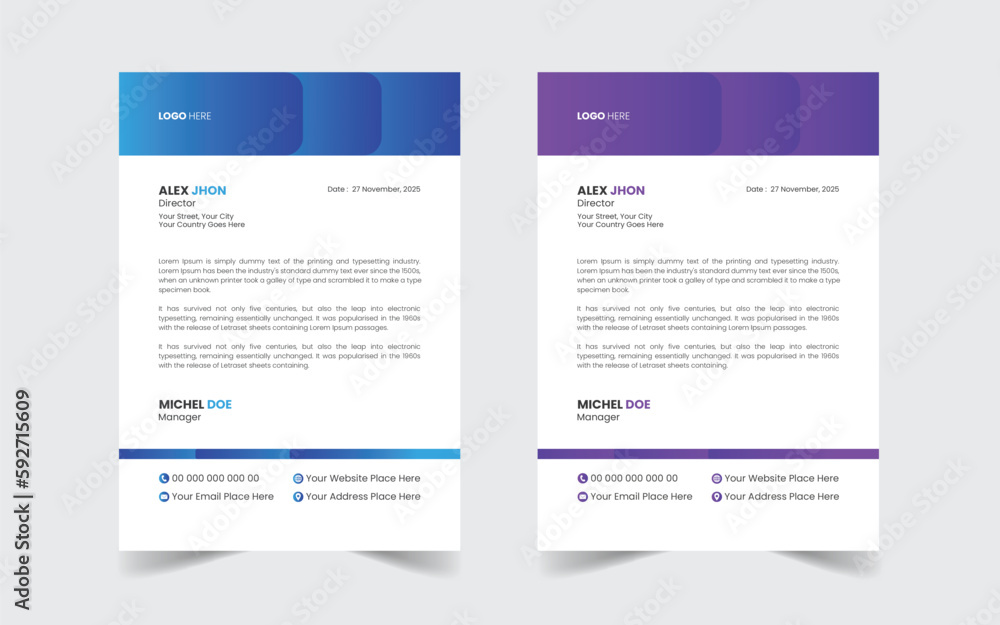 The Best Corporate Business Letterhead Design Template The Best Corporate Business Letterhead Design Template