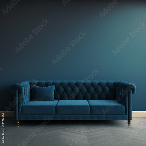 Elegant frontal interior in...
