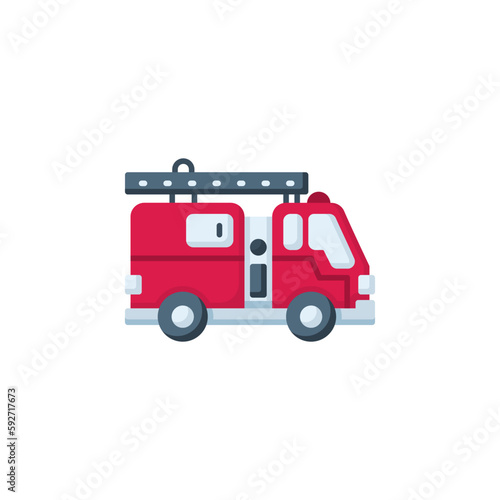 Wallpaper Mural firetruck vector icon. transportation and vehicle icon flat style. perfect use for icon, logo, illustration, website, and more. icon design color style Torontodigital.ca