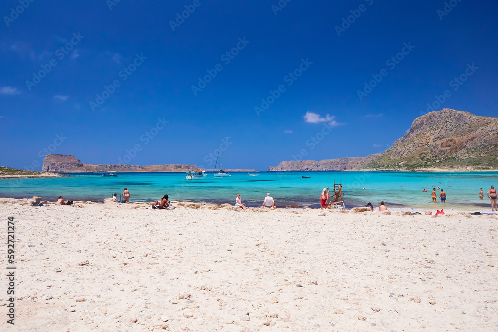 The island Gramvousa and the bay Balos