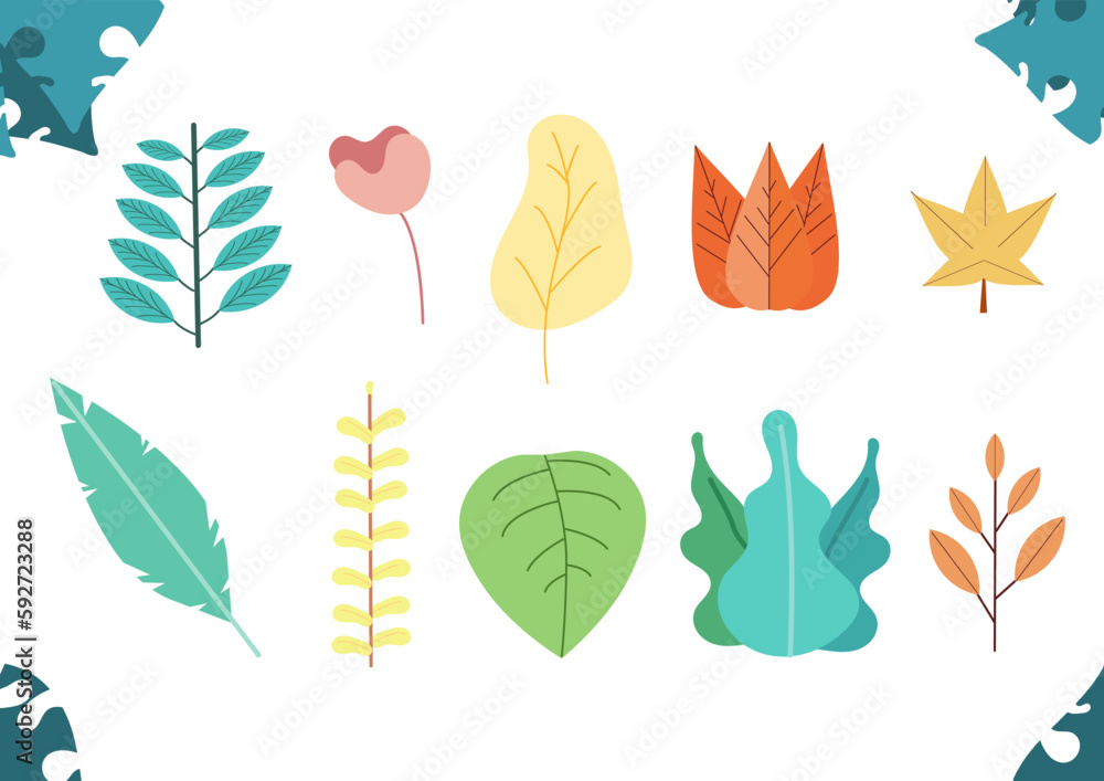 Minimalist and modern Flat plant vector for all your needs