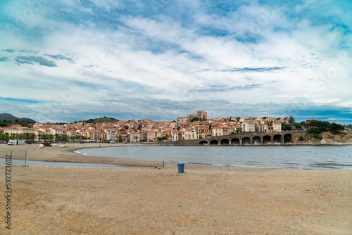 Banyuls-sur-Mer, Occitania France - June 8, 2022: General view of the town