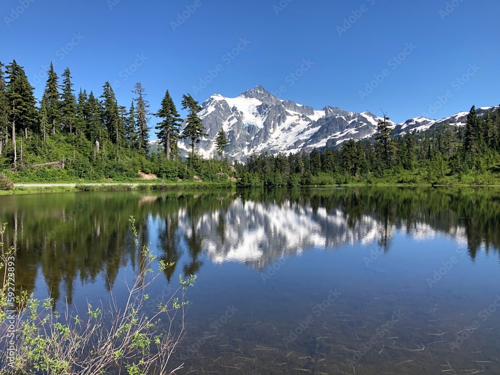 Picture Lake with Mount Shuksan reflection