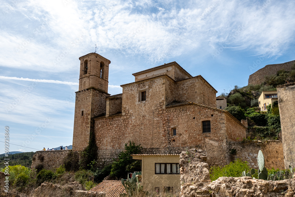 Village of Miravet in Tarragona, Catalonia, Spain