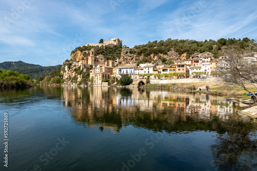 Village of Miravet in Tarragona, Catalonia, Spain