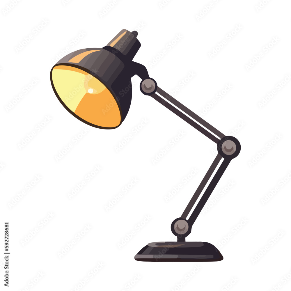 Electric lamp symbol shining bright