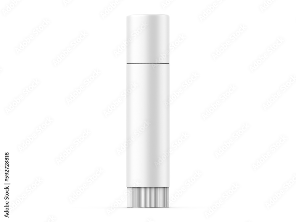 Multifunctional empty lip balm container tubes with twist bottom and top cap mockup, 3d render illustration. Multifunctional empty lip balm container tubes with twist bottom and top cap mockup, 3d render illustration.