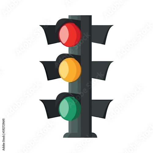 Bright stop sign with warning symbol
