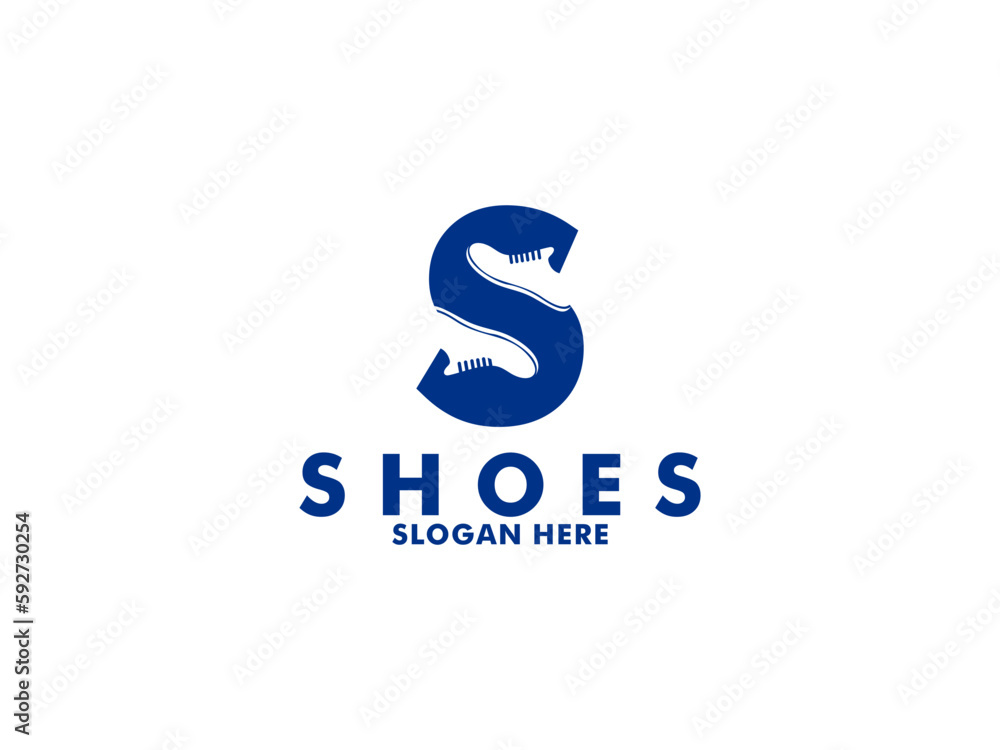 Letter S Shoes Logo Design Vector Icon Graphic Emblem Illustration, Shoe Logo Vector Letter S Shoes Logo Design Vector Icon Graphic Emblem Illustration, Shoe Logo Vector
