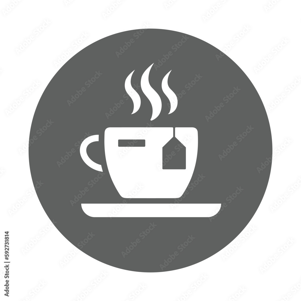 Drink, coffee, tea, mug icon. Gray vector graphics. Drink, coffee, tea, mug icon. Gray vector graphics.