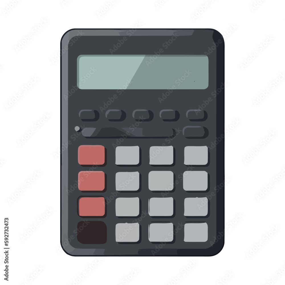 Vector illustration isolated finance calculator Vector illustration isolated finance calculator