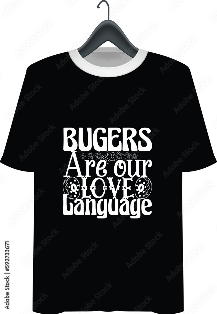 Burger t-shirt design