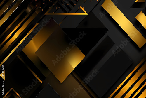 Amazing black and gold geometry wallpaper