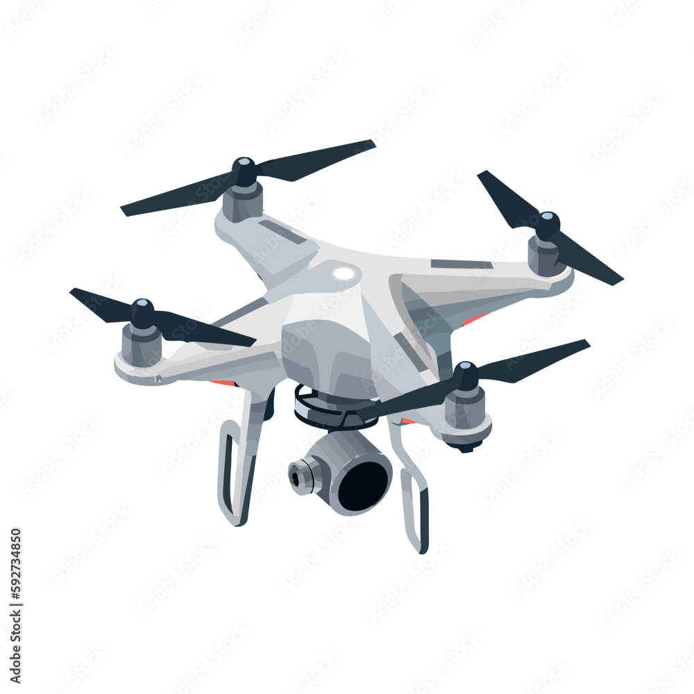 Modern drone hovering photographing Modern drone hovering photographing