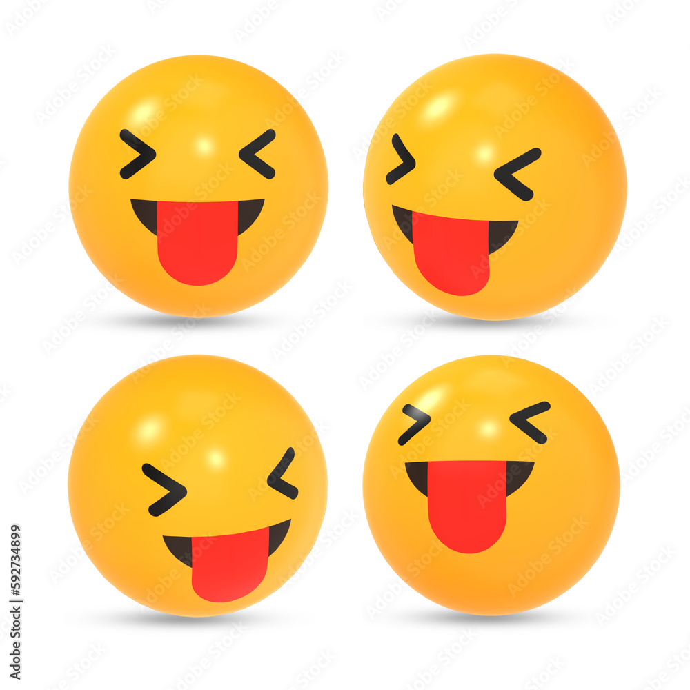 3D rendered squinting sace with tongue out
emoji reaction icon with different view 3D rendered squinting sace with tongue out
emoji reaction icon with different view