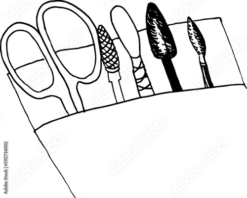 Manicure equipment set