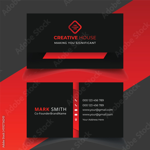 Professional elegant modern business card design
