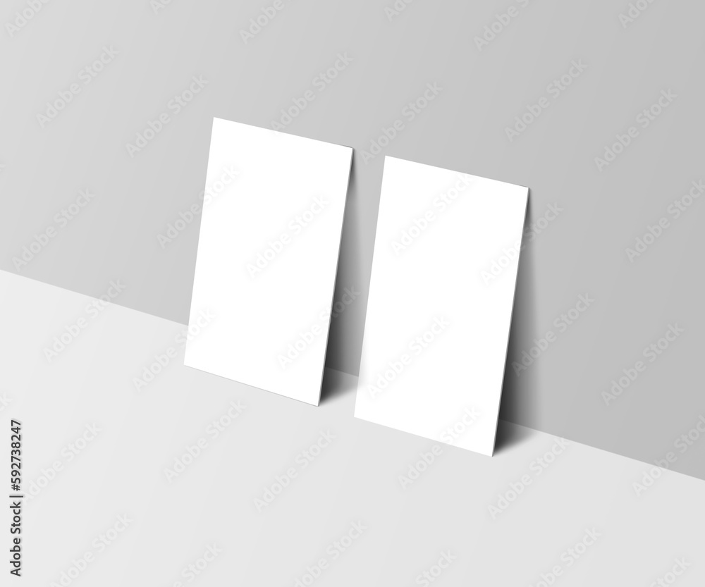 Modern standing business card PSD mockup
Modern standing business card PSD mockup