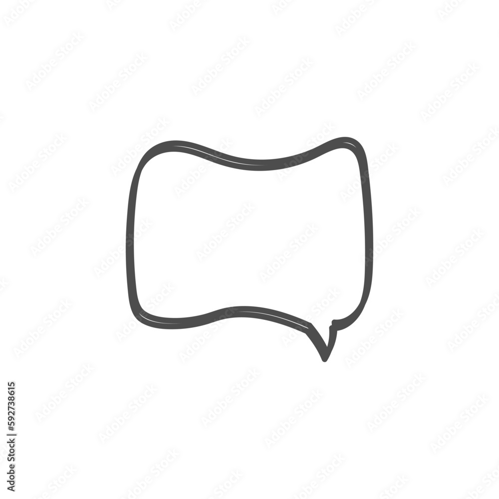 speech bubble on white background speech bubble on white background