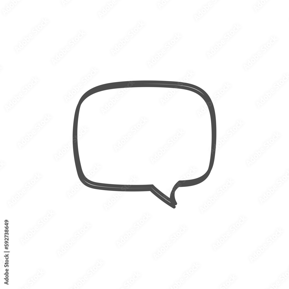 Naklejka premium speech bubble on white background