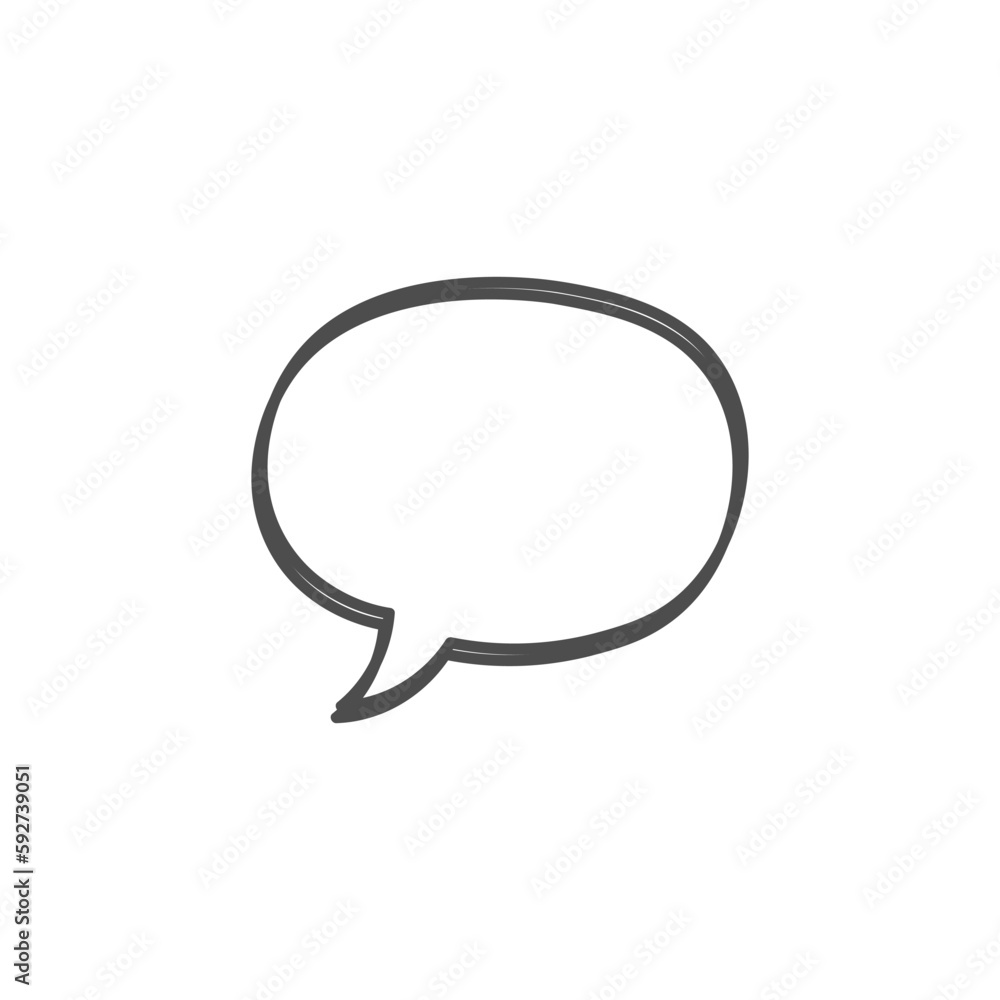 speech bubble on white background speech bubble on white background