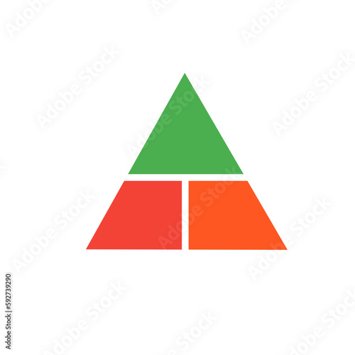 Infographic Diagram Triangle Icon