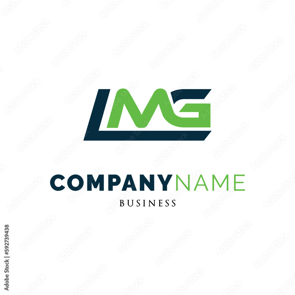 Initial Letter LMG Icon Logo Design Template Stock Vector | Adobe Stock